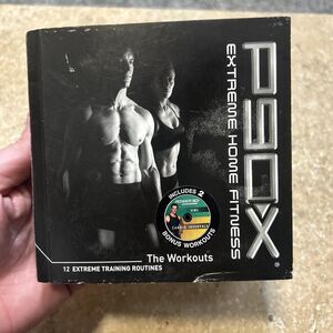 P90X Extreme Home Fitness Workout DVD Set Complete 12-Disc Exercise Program